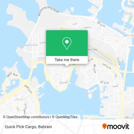 Quick Pick Cargo map