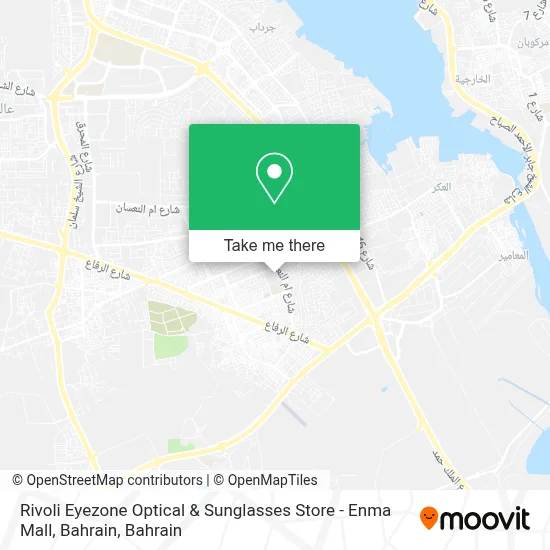 Rivoli Eyezone Optical & Sunglasses Store - Enma Mall, Bahrain map