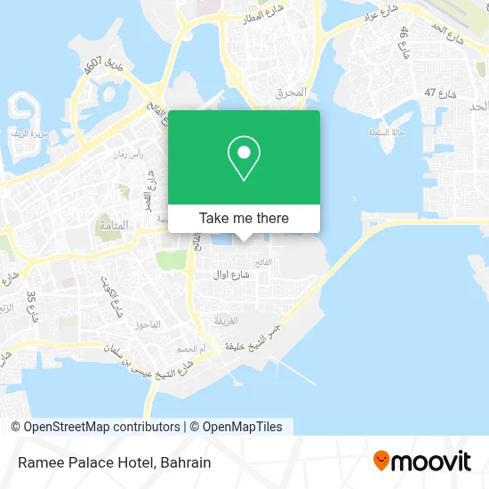 Ramee Palace Hotel map