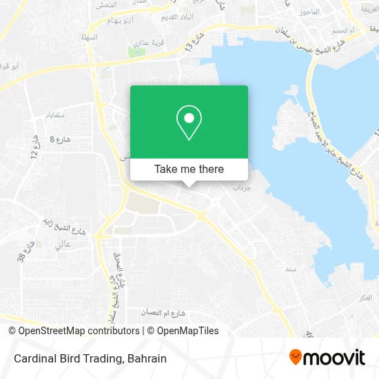Cardinal Bird Trading map