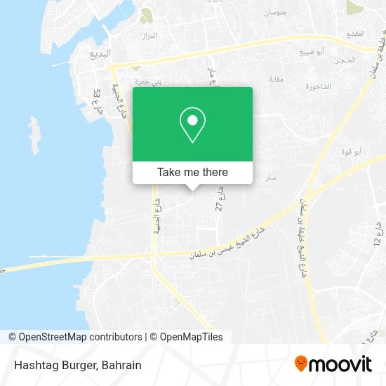 Hashtag Burger map