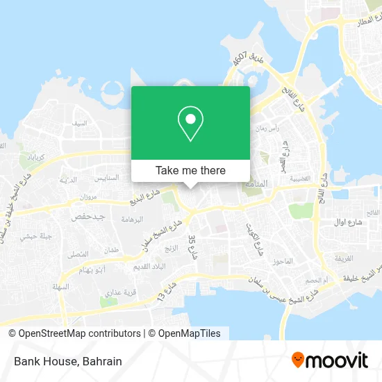 Bank House map
