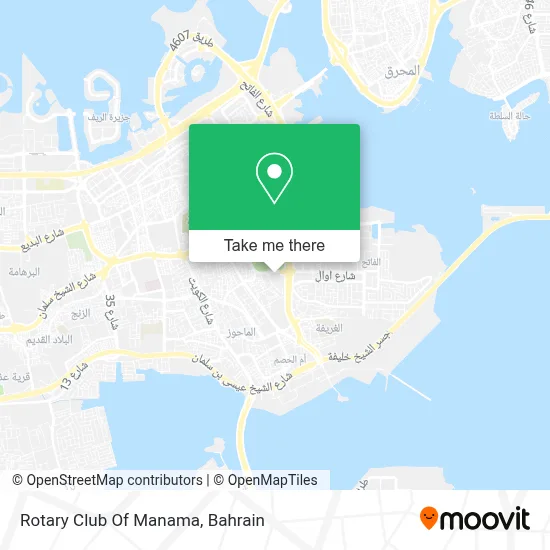 Rotary Club Of Manama map