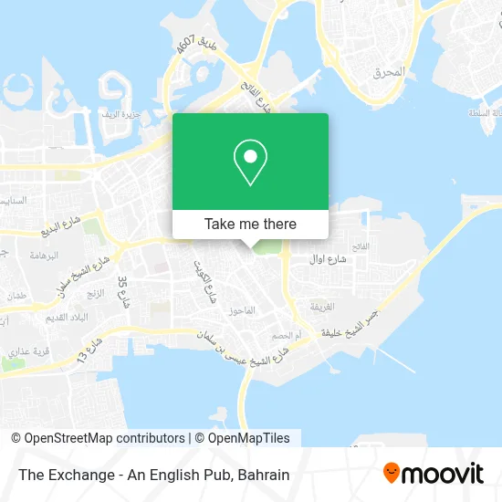 The Exchange - An English Pub map