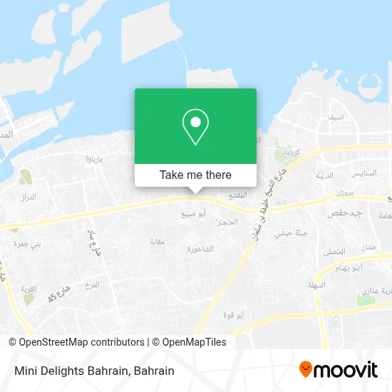 Mini Delights Bahrain map