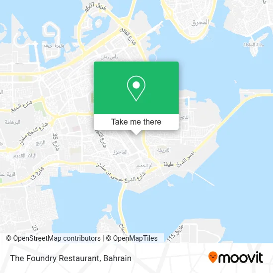 The Foundry Restaurant map