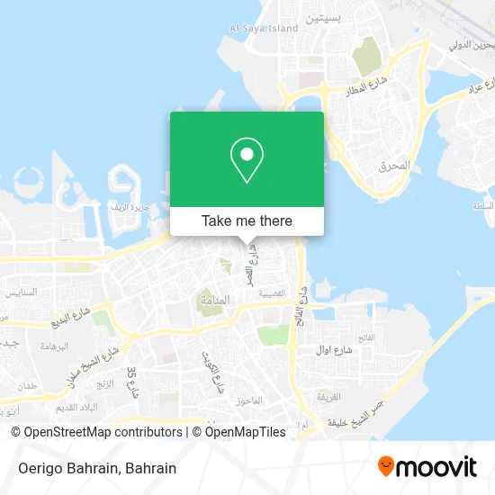 Oerigo Bahrain map
