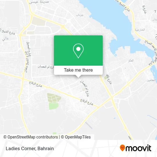 Ladies Corner map
