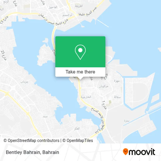 Bentley Bahrain map
