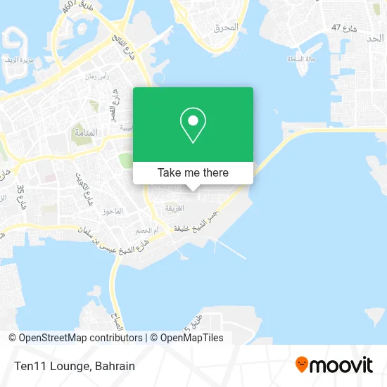 Ten11 Lounge map