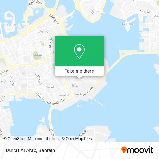 Durrat Al Arab map