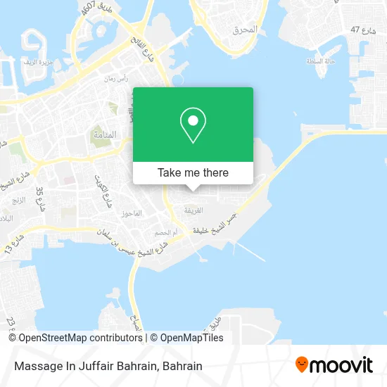 Massage In Juffair Bahrain map