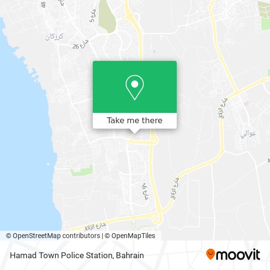 Hamad Town Police Station map