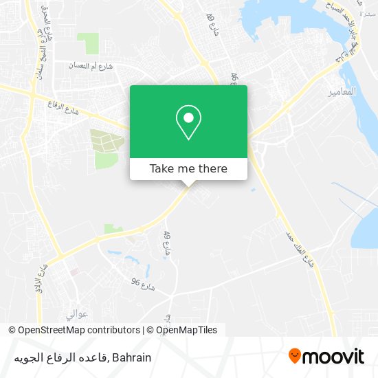 قاعده الرفاع الجويه map