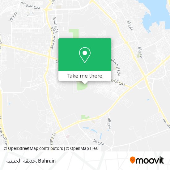 حديقة الحنينية map