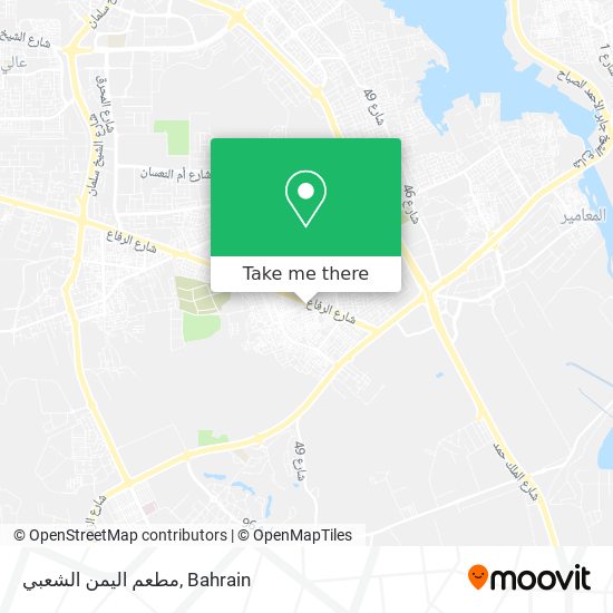 مطعم اليمن الشعبي map