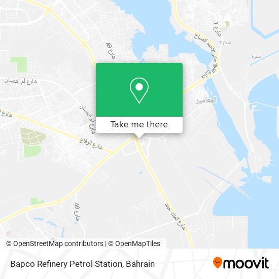Bapco Refinery Petrol Station map