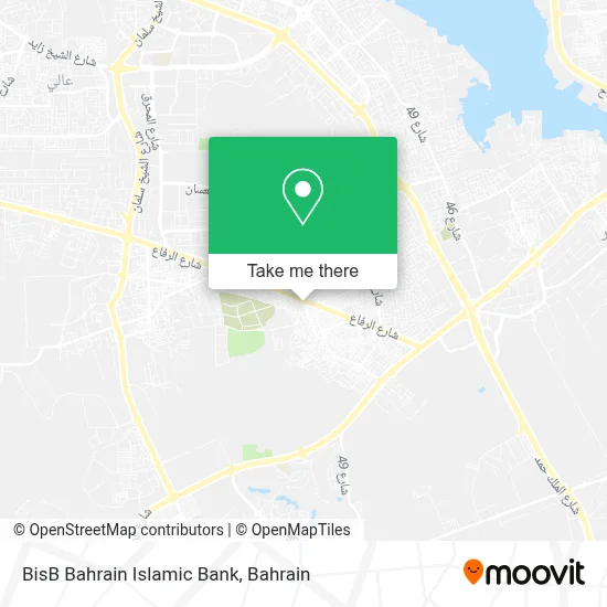 BisB Bahrain Islamic Bank map