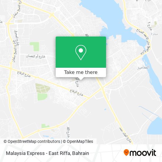 Malaysia Express - East Riffa map