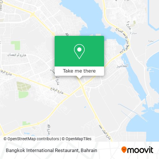 Bangkok International Restaurant map