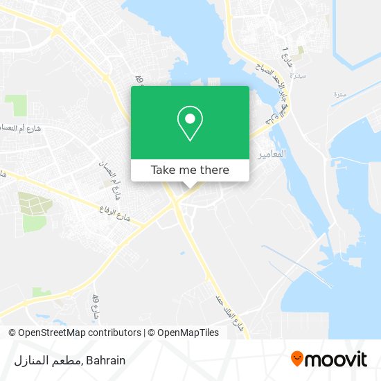 مطعم المنازل map