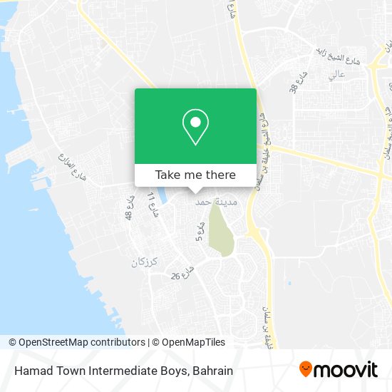 Hamad Town Intermediate Boys map