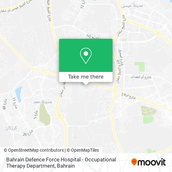 Bahrain Defence Force Hospital - Occupational Therapy Department map