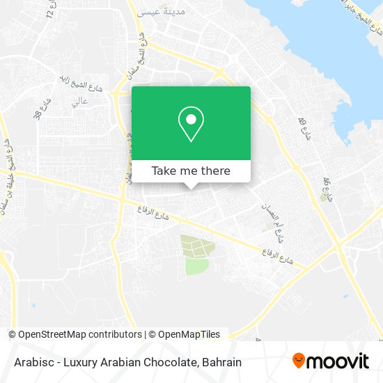 Arabisc - Luxury Arabian Chocolate map