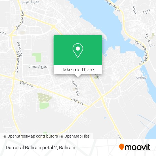 Durrat al Bahrain petal 2 map