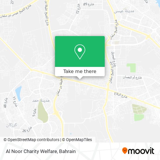 Al Noor Charity Welfare map