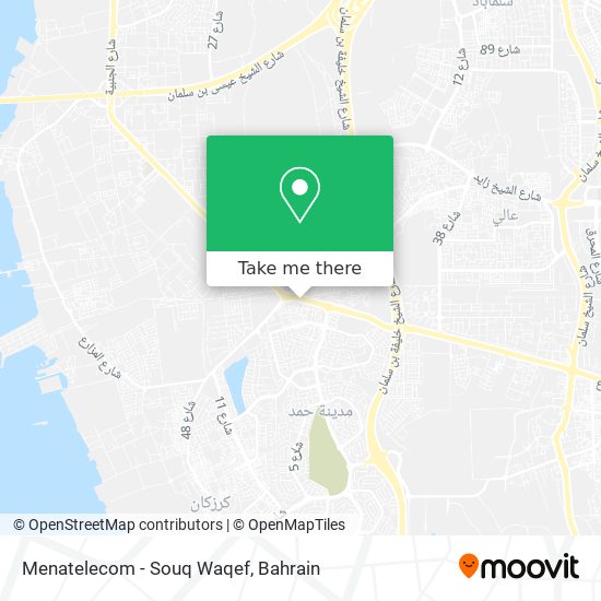 Menatelecom - Souq Waqef map