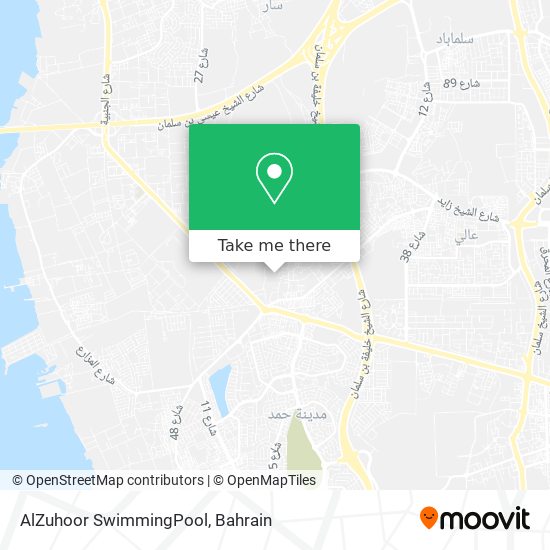 AlZuhoor SwimmingPool map