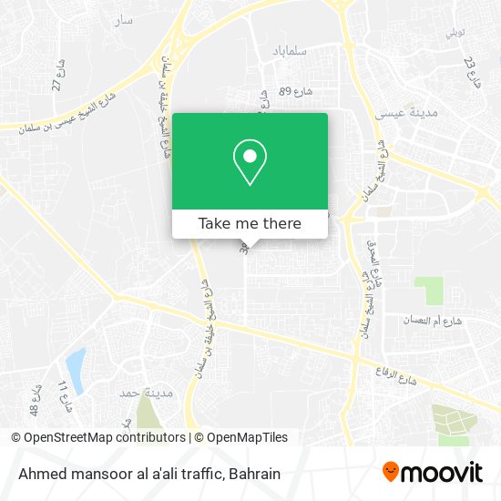 Ahmed mansoor al a'ali traffic map