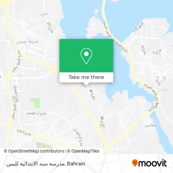 مدرسة سند الابتدائية للبنين map