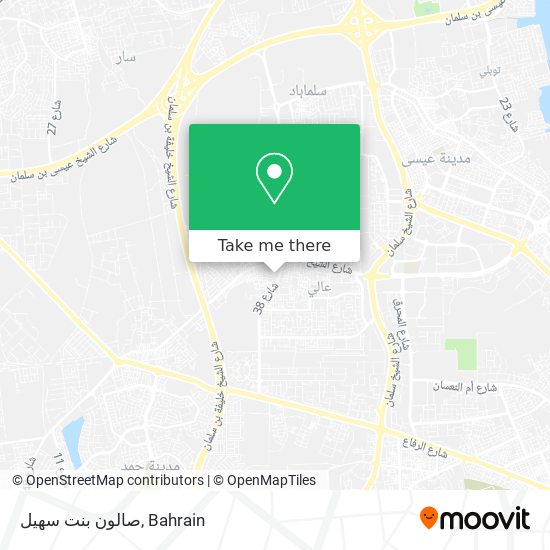 صالون بنت سهيل map