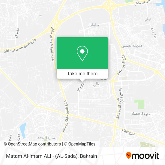 Matam Al-Imam ALI - (AL-Sada) map