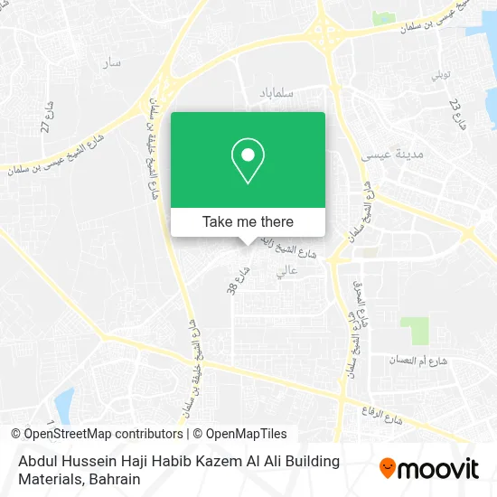 Abdul Hussein Haji Habib Kazem Al Ali Building Materials map