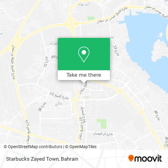 Starbucks Zayed Town map