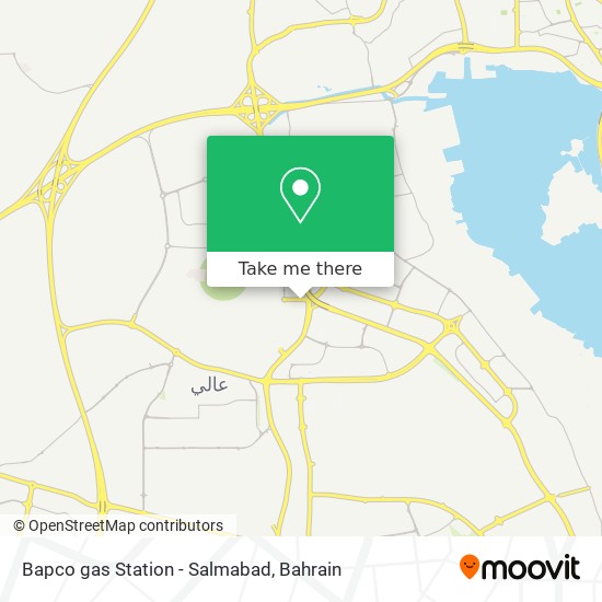 Bapco gas Station - Salmabad map