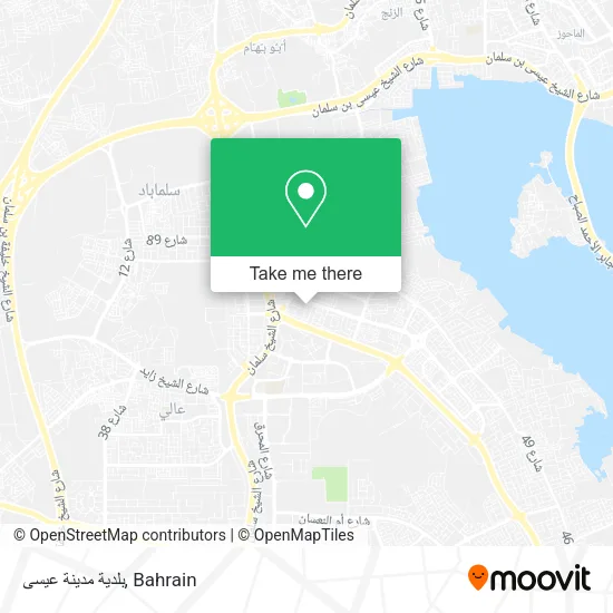 بلدية مدينة عيسى map