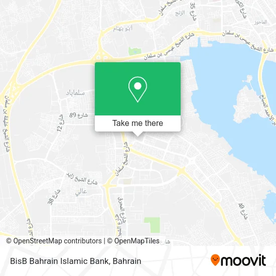 BisB Bahrain Islamic Bank map