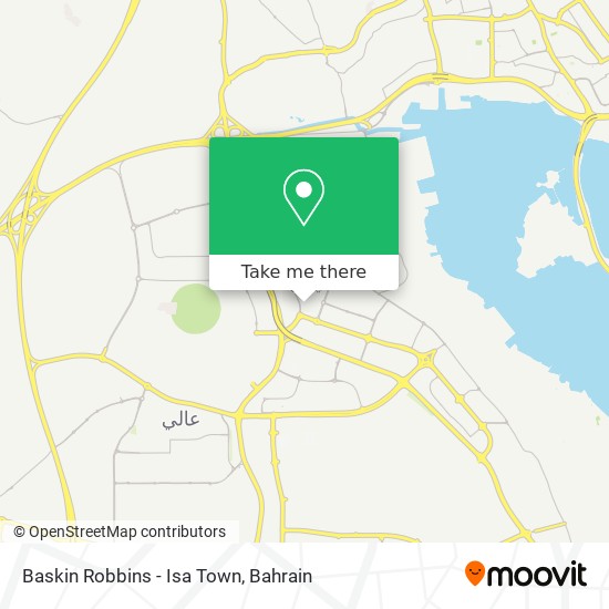 Baskin Robbins - Isa Town map