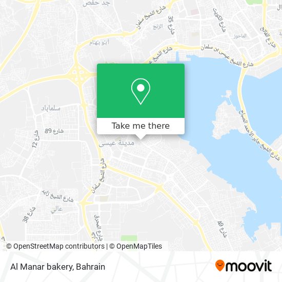 Al Manar bakery map