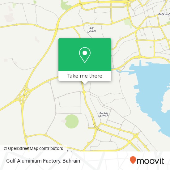 Gulf Aluminium Factory map