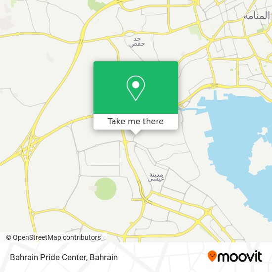 Bahrain Pride Center map