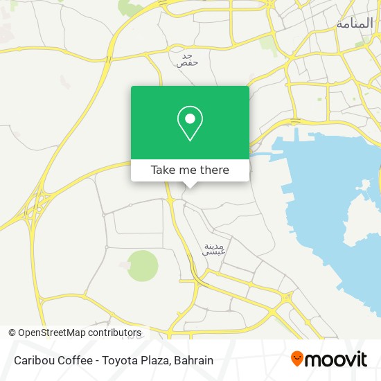 Caribou Coffee - Toyota Plaza map