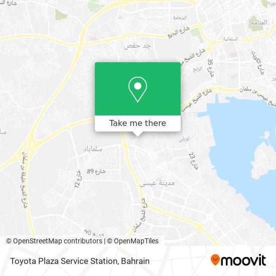 Toyota Plaza Service Station map