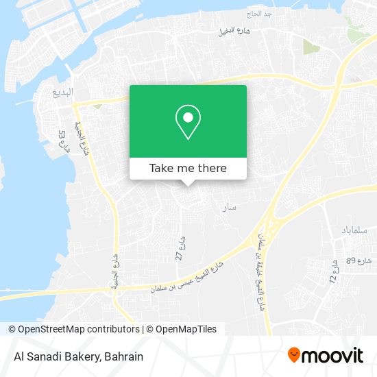 Al Sanadi Bakery map