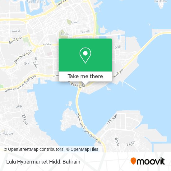 Lulu Hypermarket Hidd map
