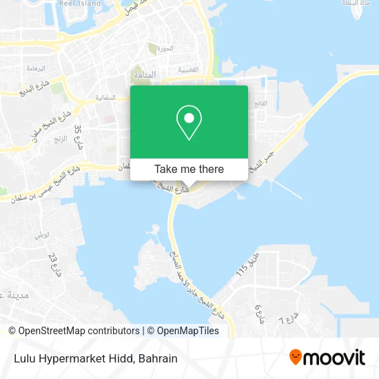Lulu Hypermarket Hidd map